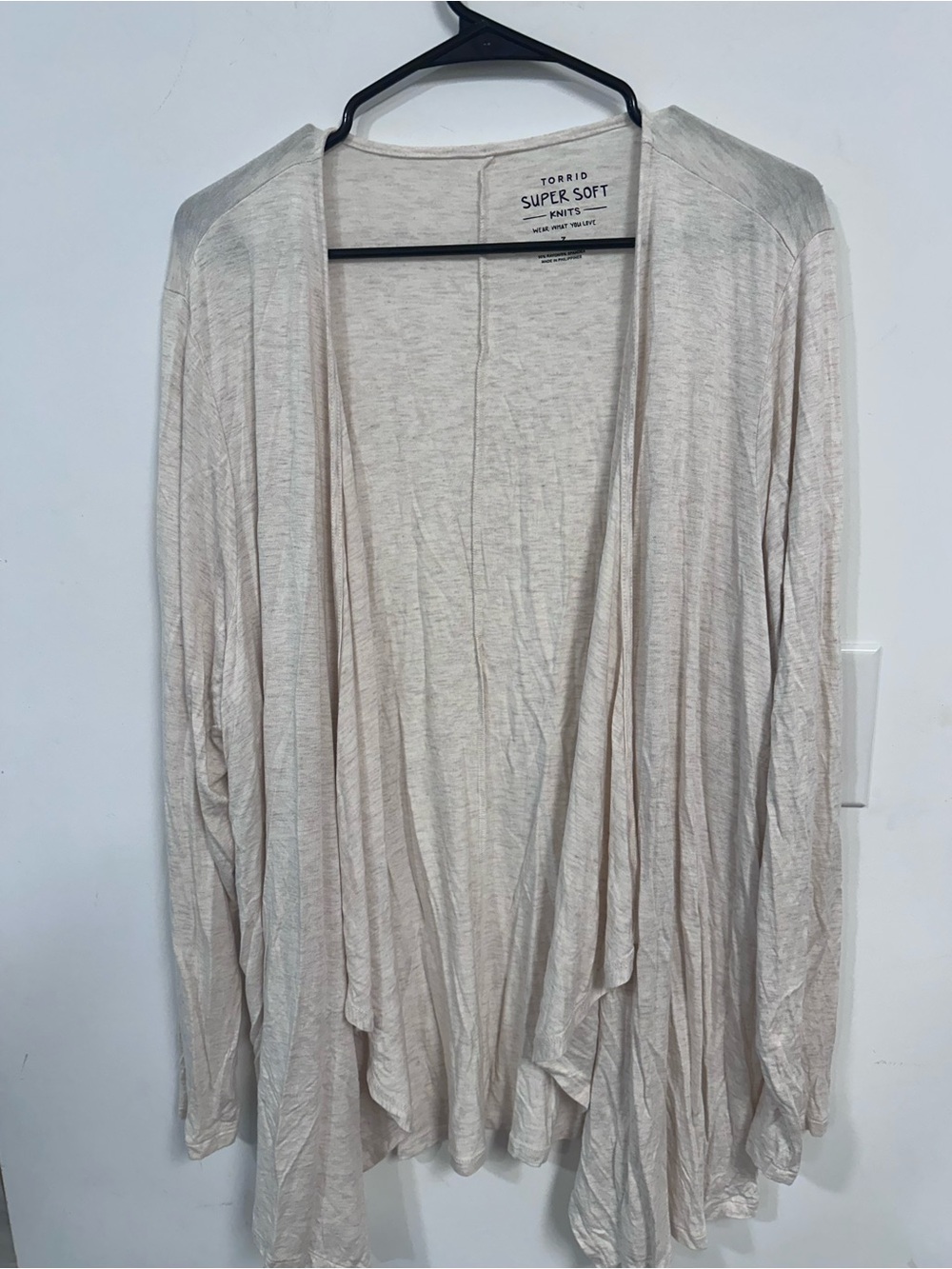 torrid Lightweight Open-Front Cardigan - Light Cream